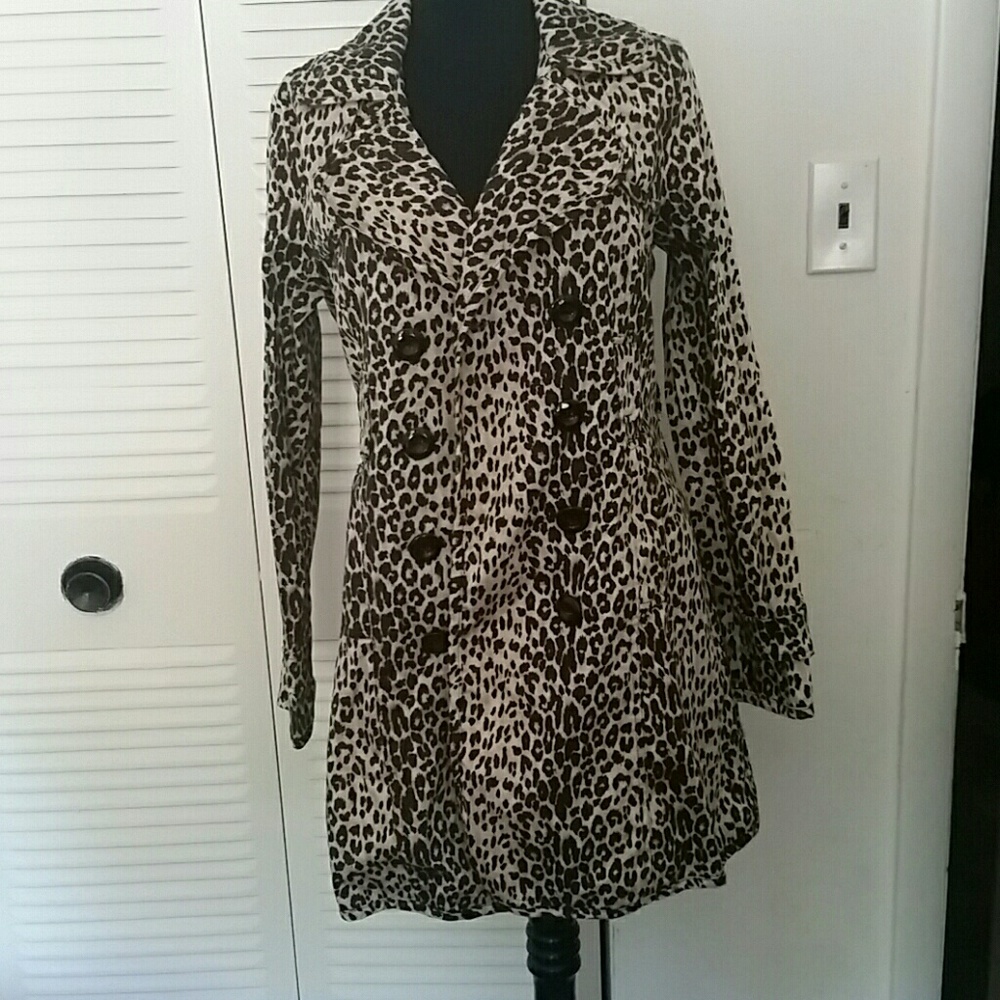 Forever 21 leopard print trench  coat